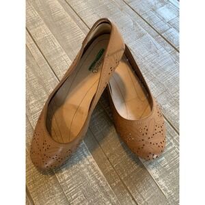 Bare Traps Shoes Size 8‎ W Memory Foam Tan Slip-On Ballet Flat Breathable